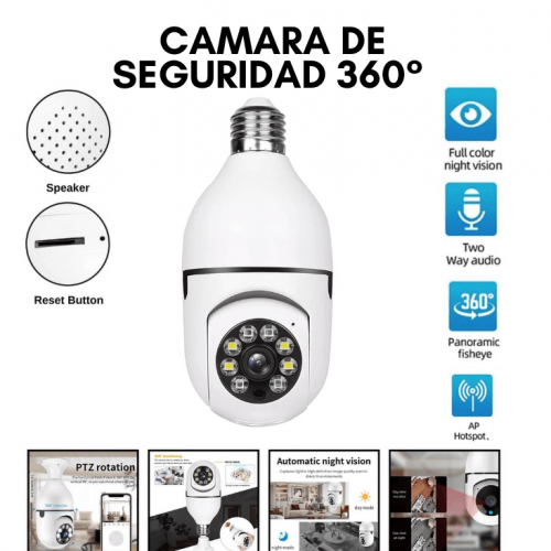 CAMARA DE SEGURIDAD TIPO BOMBILLO